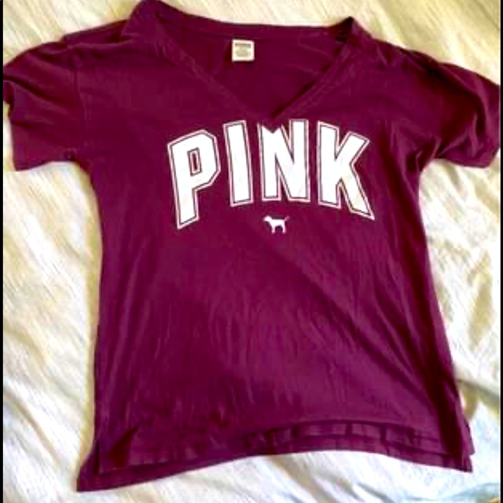 Pink maroon T-shirt